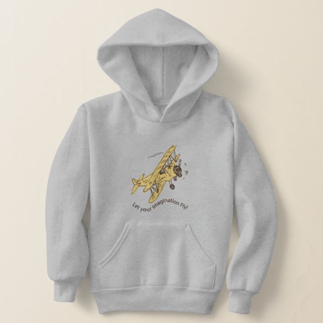 Art Deco Bi-planes - let your imagination fly. Hoodie (Laydown)