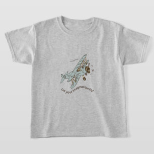 Art Deco Bi-planes - let your imagination fly. T-Shirt