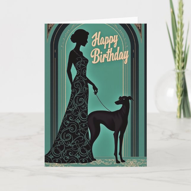 Art Deco Birthday Card (Front)