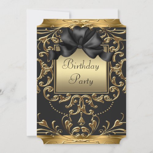 Art Deco Birthday Party Invitation