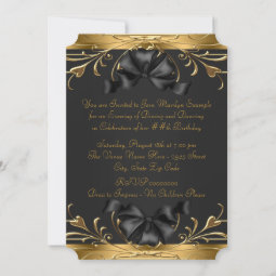 Art Deco Birthday Party Invitation 