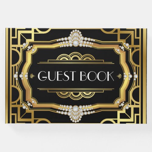 Art Deco Birthday Party Wedding Guest Book