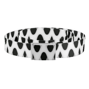 Art Deco Black and White Belt