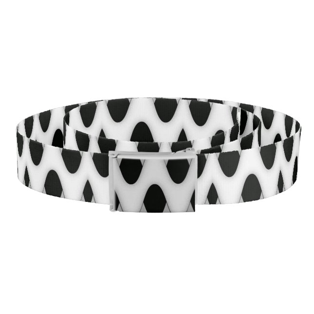 Art Deco Black and White Belt (Coil)