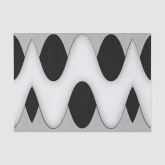 Art Deco Black and White Glitter Look Tissue Paper