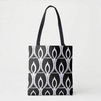 Art Deco Black and White Modern Geometric