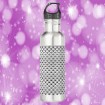 Art Deco Black and White Pattern Stainless Steel Water Bottle