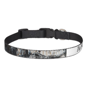 Art Deco Black and White Pet Collor Collar