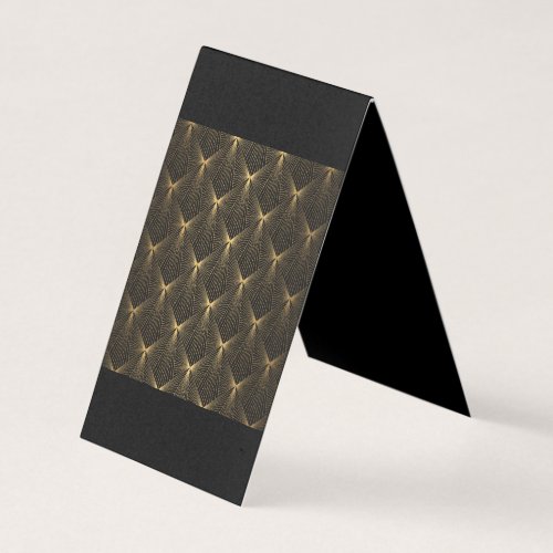 Art decoblack goldchicelegantpatternclassytr business card