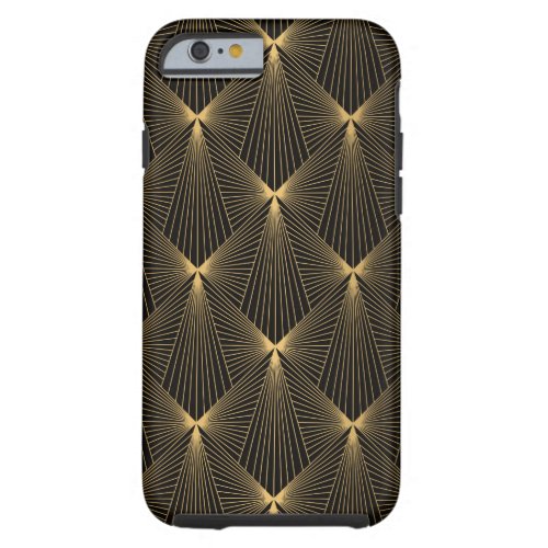 Art decoblack goldchicelegantpatternclassytr tough iPhone 6 case