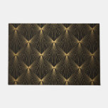 Art deco,black gold,chic,elegant,pattern,classy,tr doormat