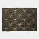 Art deco,black gold,chic,elegant,pattern,classy,tr kitchen towel