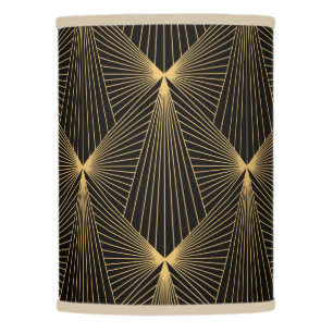 Art deco,black gold,chic,elegant,pattern,classy,tr lamp shade
