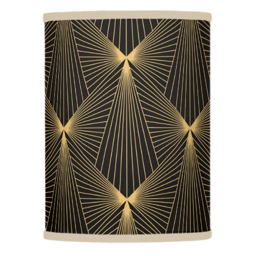 Art decoblack goldchicelegantpatternclassytr lamp shade