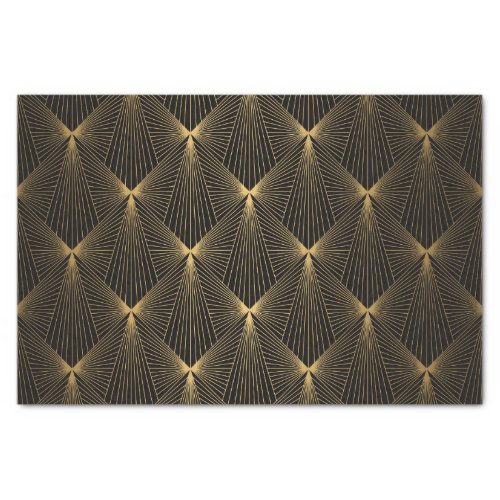 Art decoblack goldchicelegantpatternclassytr tissue paper