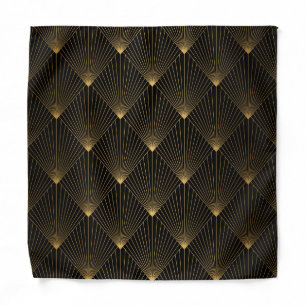 Art Deco: Black Gold Elegance. Bandana