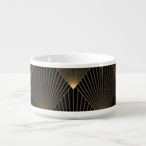 Art Deco Black Gold Elegance Bowl