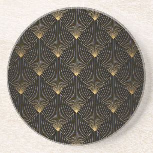 Art Deco: Black Gold Elegance. Coaster