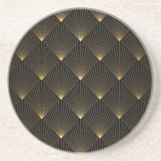 Art Deco: Black Gold Elegance. Coaster