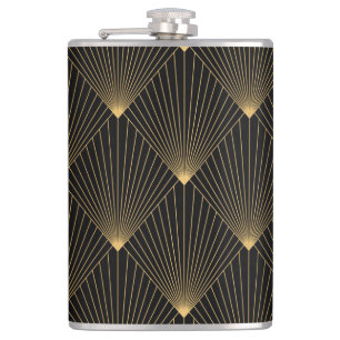 Art Deco: Black Gold Elegance. Flask