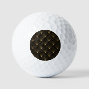 Art Deco: Black Gold Elegance. Golf Balls