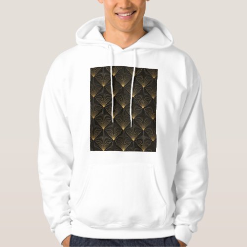 Art Deco Black Gold Elegance Hoodie