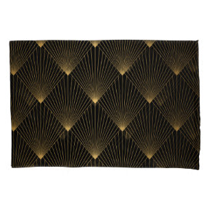 Art Deco: Black Gold Elegance. Pillow Case