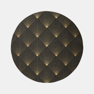Art Deco: Black Gold Elegance. Rug