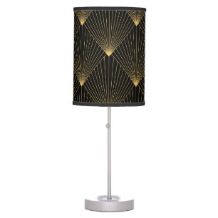 Art Deco: Black Gold Elegance. Table Lamp