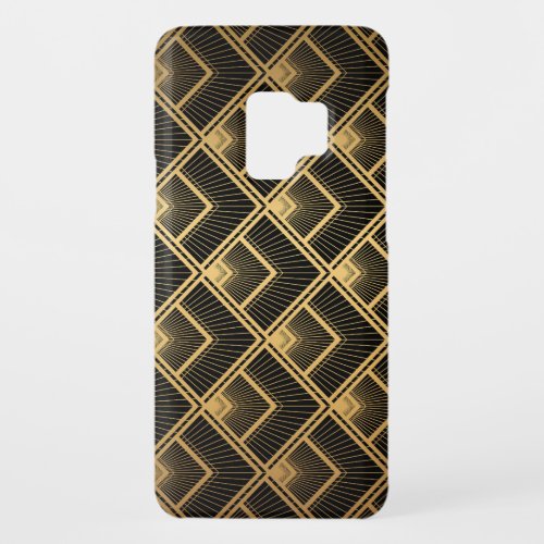 Art Deco Black Gold Geometric Case_Mate Samsung Galaxy S9 Case