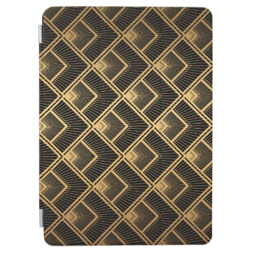 Art Deco Black Gold Geometric iPad Air Cover
