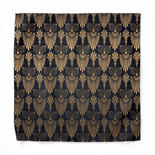 Art Deco Black Gold: Retro. Bandana