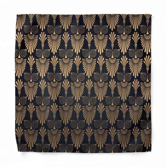 Art Deco Black Gold: Retro. Bandana (Front)