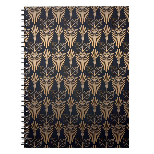 Art Deco Black Gold: Retro. Notebook (Front)