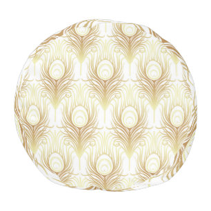 Art Deco Black Gold: Roaring 1920s Pouf