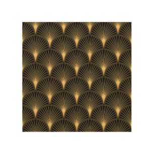 Art Deco Black Gold: Seamless Luxury