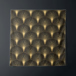 Art Deco Black Gold: Seamless Luxury Tapestry<br><div class="desc">Art Deco Pattern. Seamless black and gold background. Metallic shells or scales lace ornament. Minimalistic geometric design. Vintage lines. 1920-30s motifs. Luxury vintage illustration Art Deco Luxury: Black and Gold Vintage Elegance. Dive into the elegance of an Art Deco masterpiece. art, deco, pattern, ornament, background, illustration, texture, decor, vintage, gold,...</div>