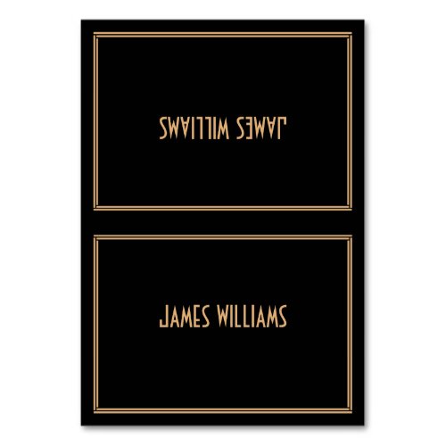 Art Deco Black Great Gatsby Place Setting Cards