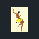 Art Deco | Black Thunder by Paul Colin Canvas Print<br><div class="desc">Vintage Art Deco print of dancer Josephine Baker, titled "Black Thunder" by artist Paul Colin (1892-1985). Mixing business with pleasure, he and Jazz entertainer, Josephine Baker became wildly successful in the Paris, 1920s Jazz Age. Baker’s lover and friend, Colin designed the magnificent Art Deco poster for her La Revue Nègre,...</div>