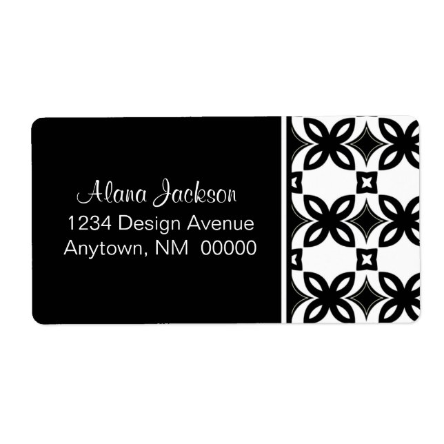 Art Deco Blooms Shipping Labels (Front)