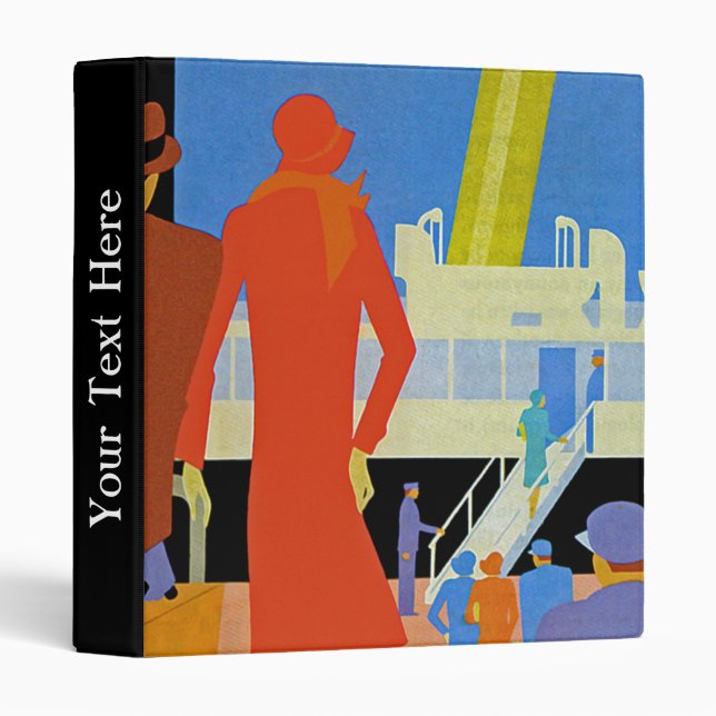 Art Deco Boarding Binder (Front/Spine)