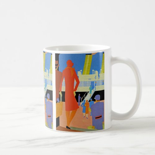 Art Deco Boarding Coffee Mug