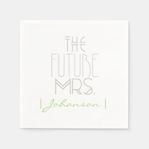 Art Deco Bohemian Bride   The Future Mrs   Napkins