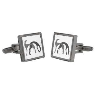 Art Deco Borzoi Hounds Cufflinks