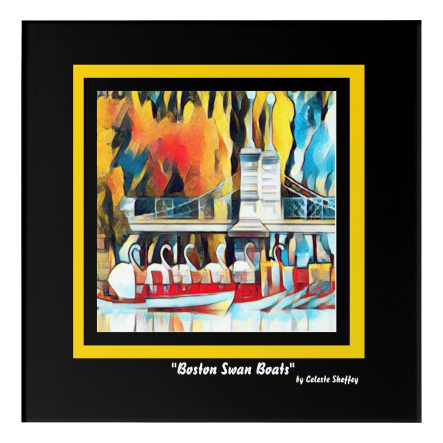 Art Deco Boston Swan Boats  (Front)