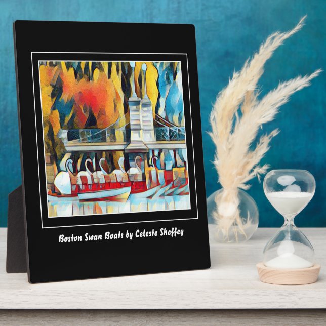 Art Deco Boston Swan Boats Plaque (Side)