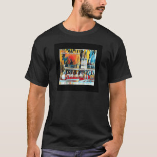 Art Deco Boston Swan Boats T-Shirt