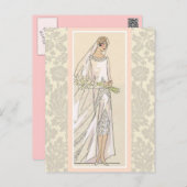 Art Deco Bride Postcard (Front/Back)