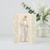 Art Deco Bride Postcard (Standing Front)