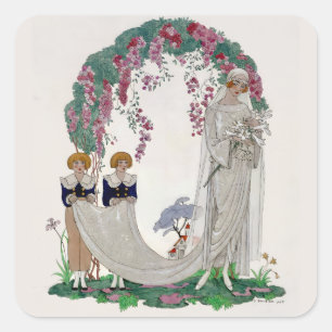 Art deco bride Sticker